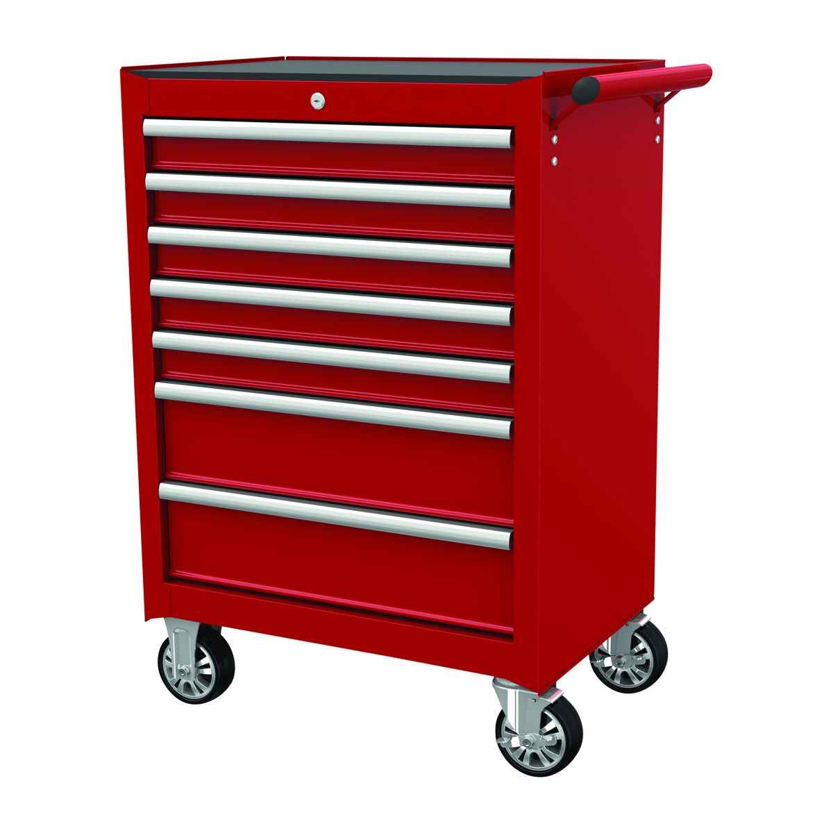Armoire à roulettes de 27 po à 7 tiroirs