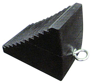 Rubber Wheel Chocks Sold Per Unit, 9.45" x 7.48" x 6.5"