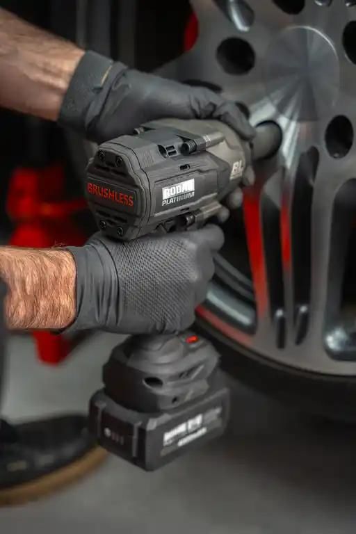 Industrial grade nitrile gloves with textured fingertips Black 8 Mil XX-Large (100 per Box)