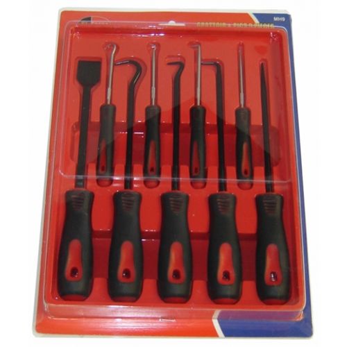 Scraper, Pick & Hook Set-9 Pieces