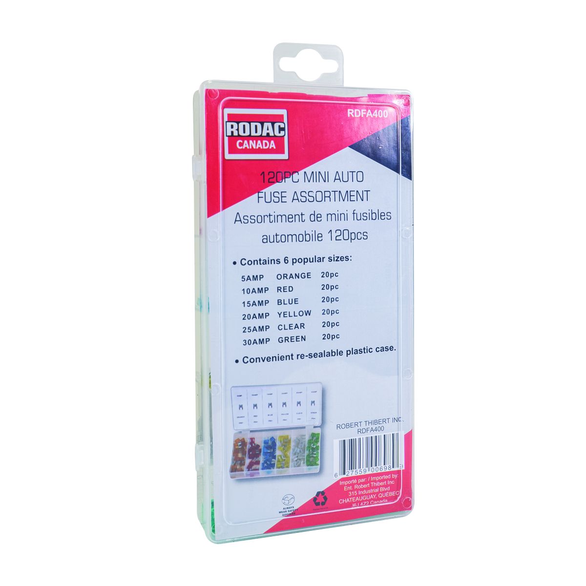 Assortiment de fusibles Ato - 100 mini pièces