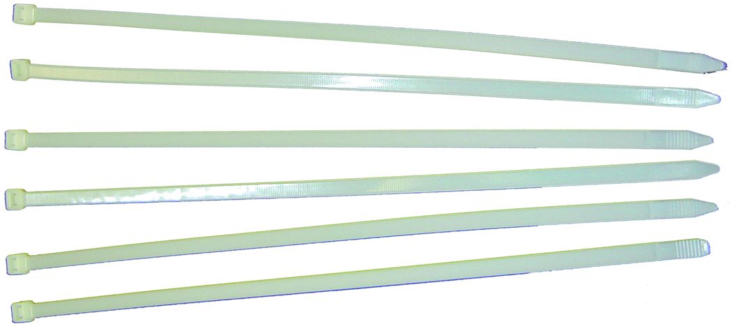 (100 Pieces) Tie Wraps Natural 14-1/2", 50 Lbs
