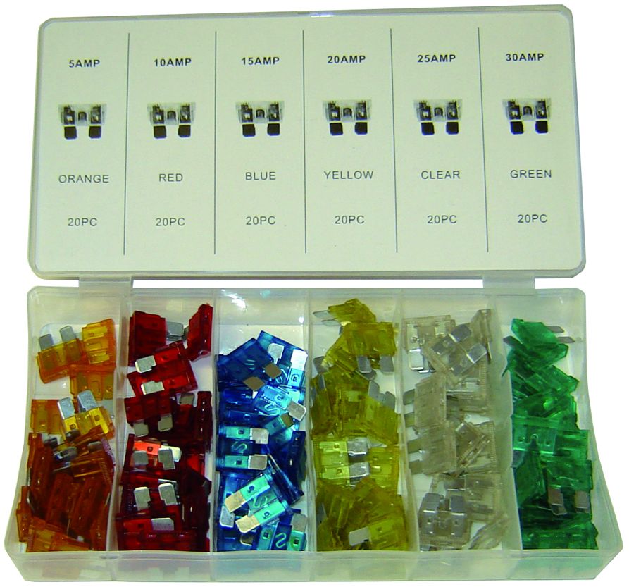 Assortiment de fusibles - 100 pièces