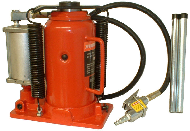 Cric-bouteille pneumatique/hydraulique