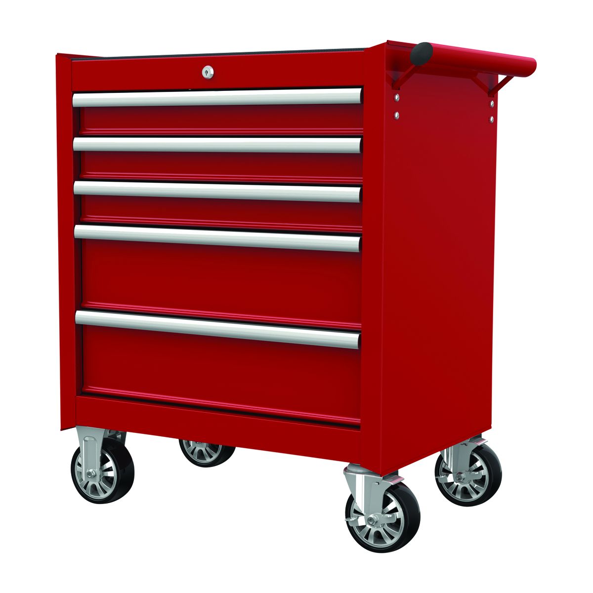 Armoire à roulettes de 27 po à 5 tiroirs