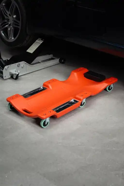 Rodac RD404 - Plastic Creeper With Magnetic Trays 39.8" x 18.7" x 5.12", 250 lb