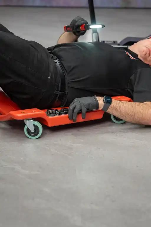 Rodac RD404 - Plastic Creeper With Magnetic Trays 39.8" x 18.7" x 5.12", 250 lb
