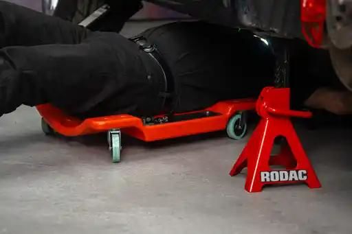 Rodac RD404 - Plastic Creeper With Magnetic Trays 39.8" x 18.7" x 5.12", 250 lb