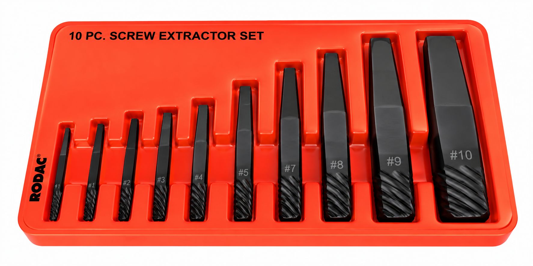 10PC SQUARE SCREW EXTRACTOR