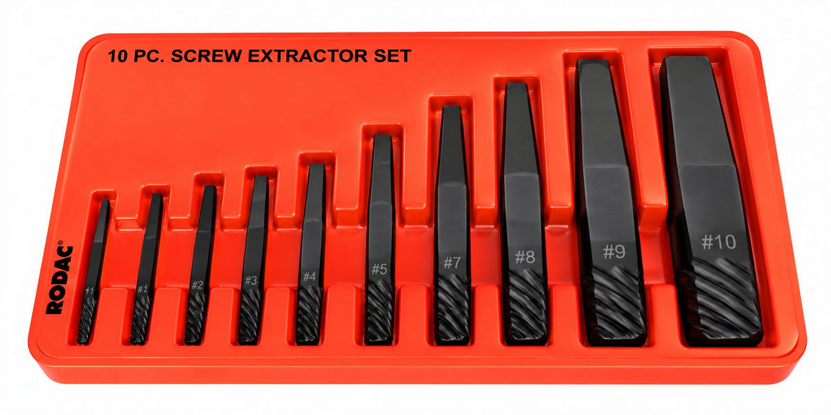 10PC SQUARE SCREW EXTRACTOR