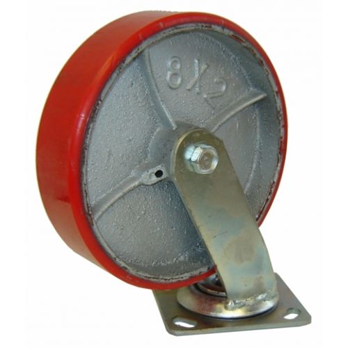 Roulette pivotante en polyuréthane 8" X 2" 1750 Lbs