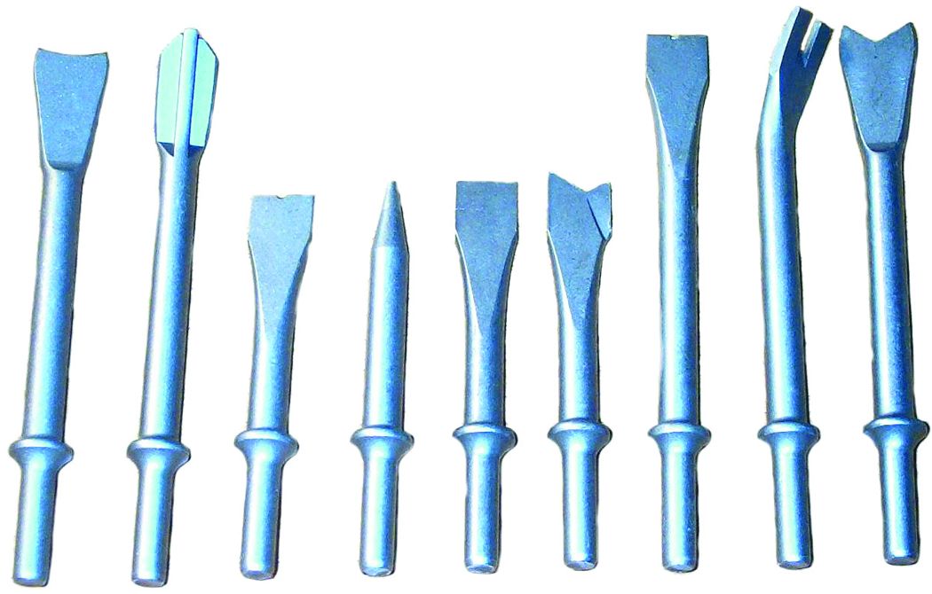 Jeu de burins pneumatiques
