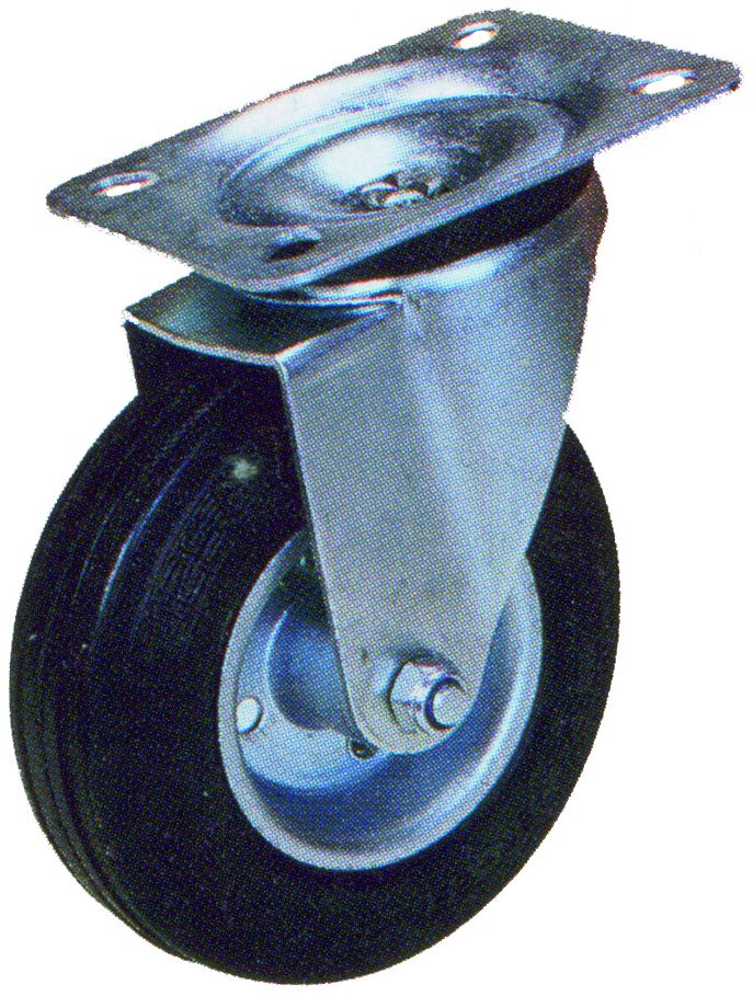 Roue pivotante robuste 4"