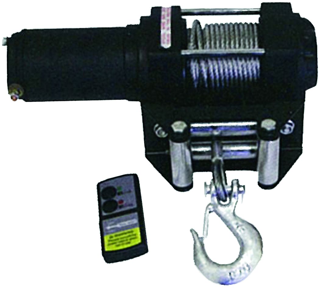 Winch With 3,000 Lb Capacity, 3/16" X 49' Cable
