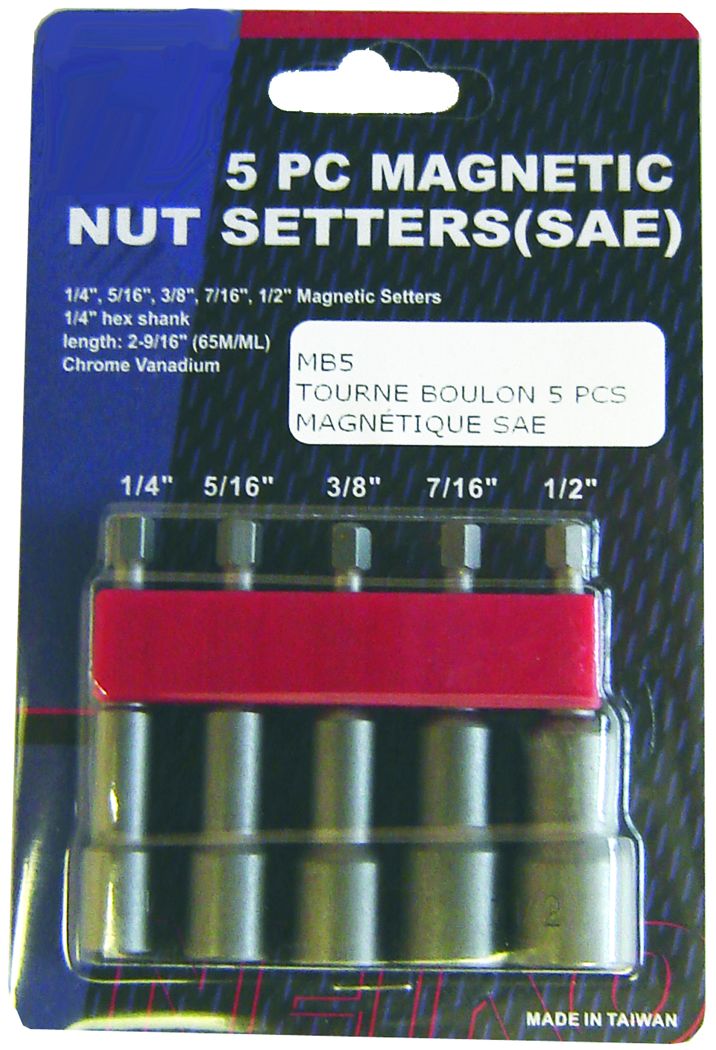 Magnetic Nut Driver Set Of 5 Pieces