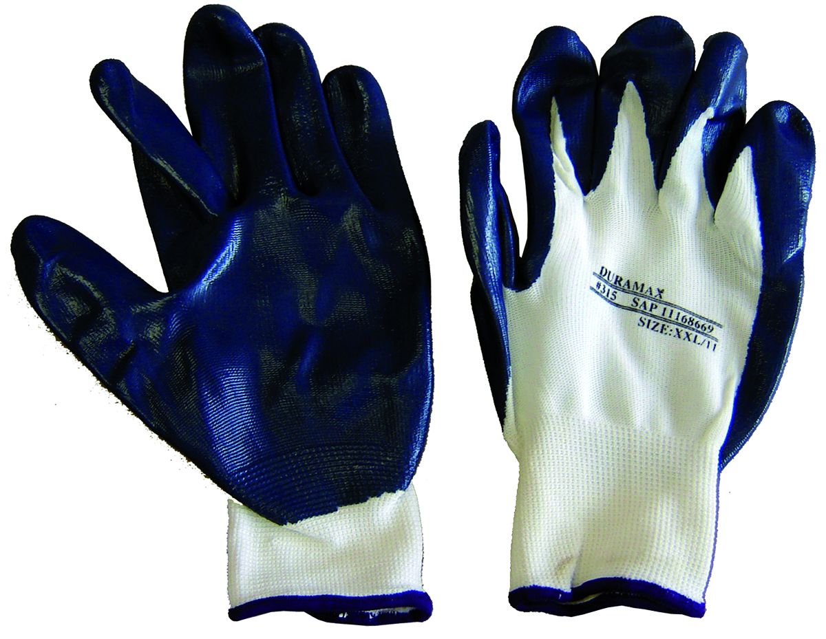 Nitrile Dipped Nylon Gloves X-Large