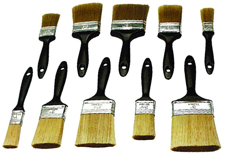 10Pces Polyester Paint Brushes
